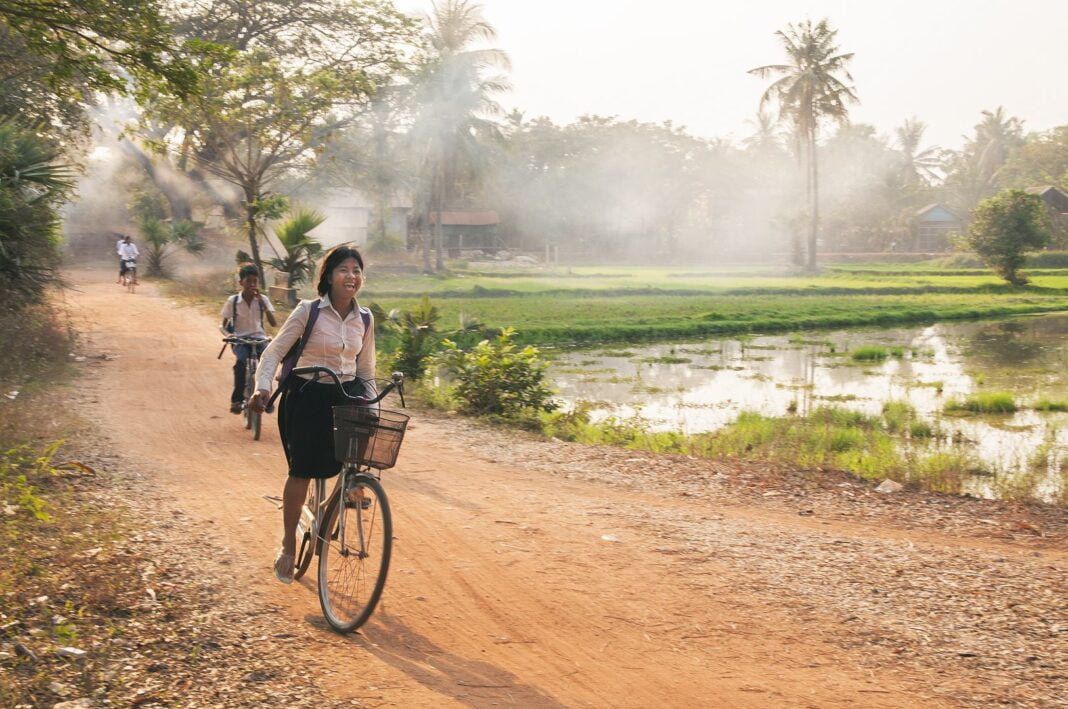 Cambodian school kids