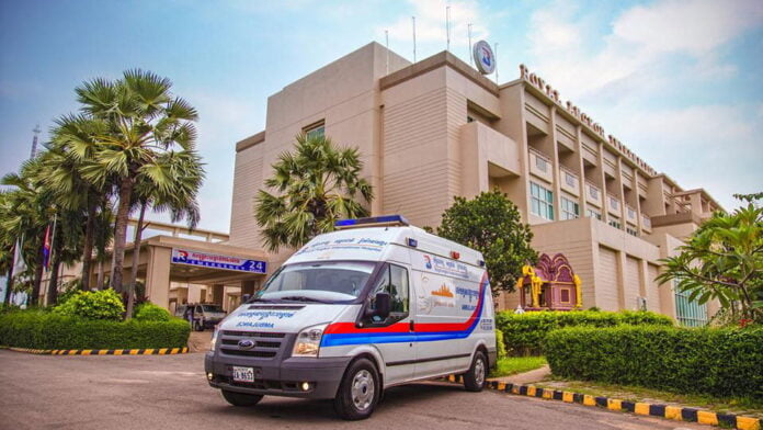 The Royal Angkor International Hospital offers ambulance and emergency services.